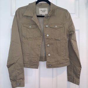 Light Olive Denim Jacket